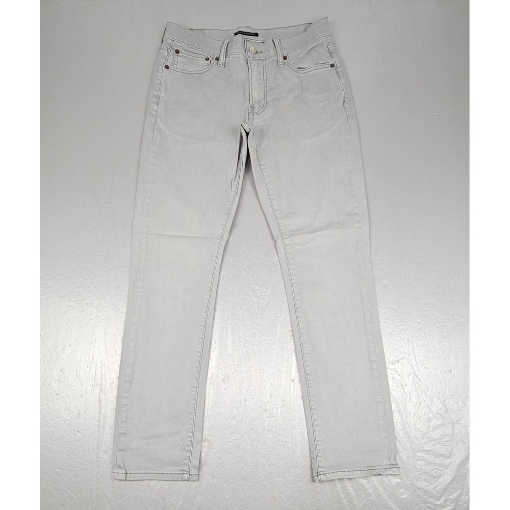 Lucky Brand Jeans Mens 29x32 Light Gray 410 Athletic Straight Casual Preppy
